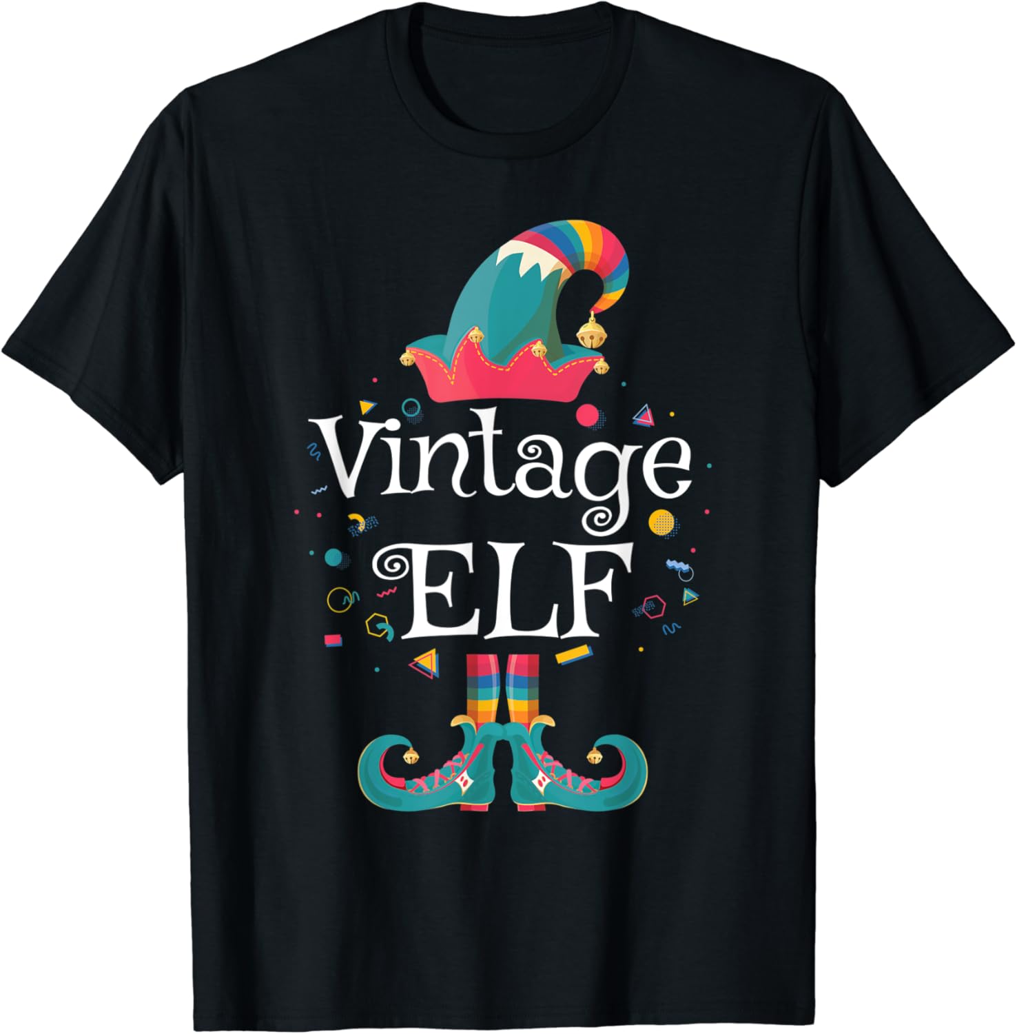 Amazon.com: Vintage Elf Shirt Gift Retro Xmas Matching Elf Christmas T